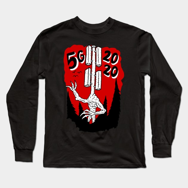 5G siren head. tower of terror. Long Sleeve T-Shirt by JJadx